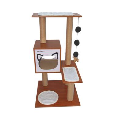 Vesper v double outlet cat tree